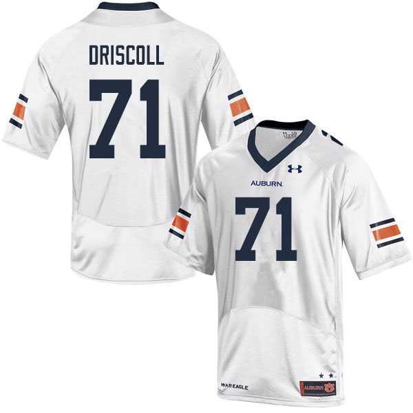 Men #71 Jack Driscoll Auburn Tigers College Football Jerseys Sale-White